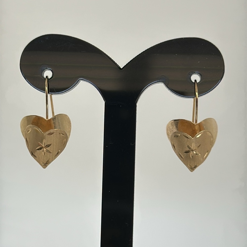 14k real solid gold earnings - Picture 2 of 9